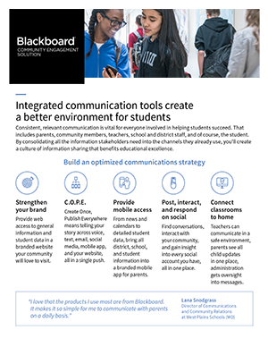 Blackboard Community Engagement Solution datasheet preview