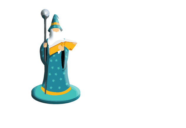 Wizard game piece